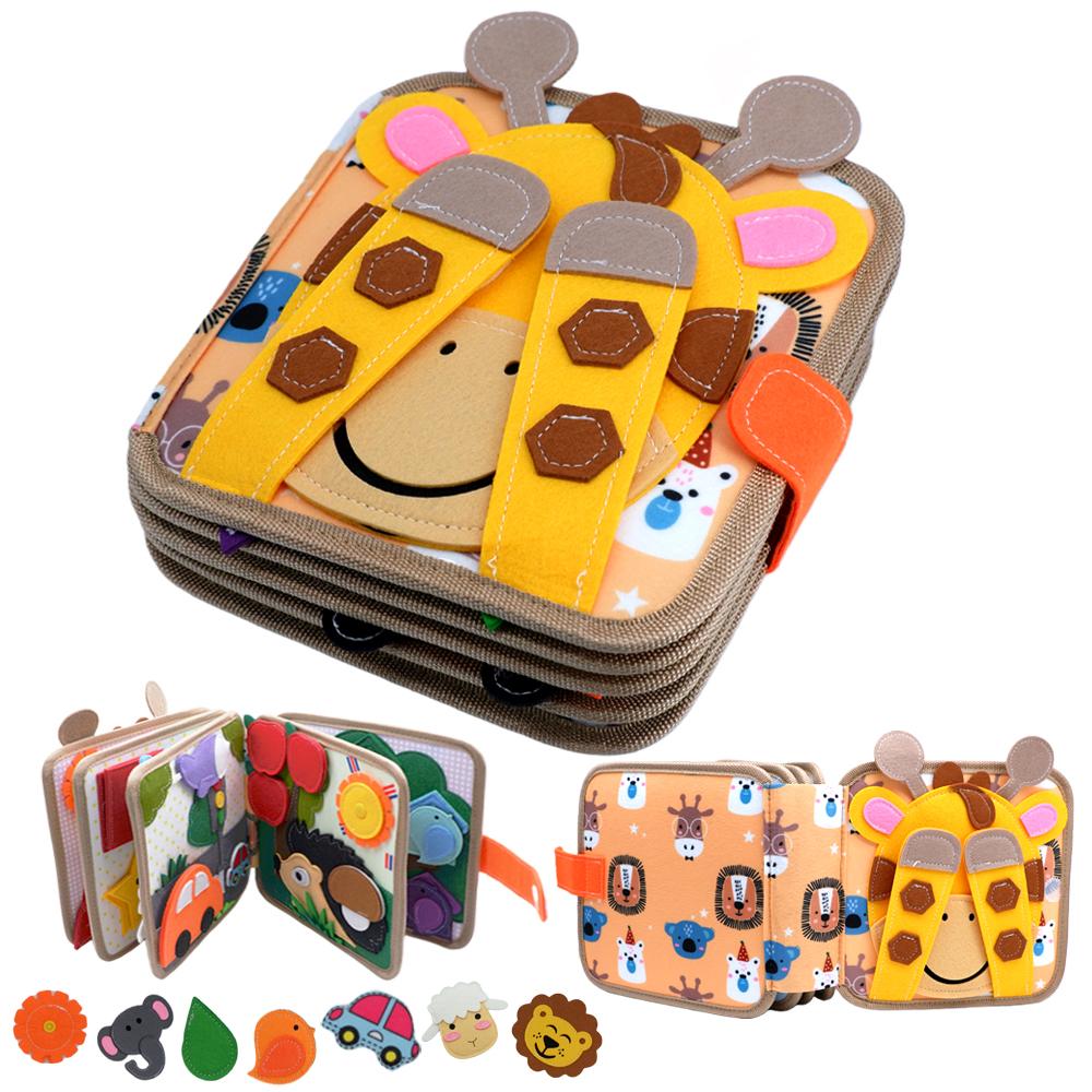 Toys Educational Toys Baby Toy Soft 3D Cloth Book First Book Montessori Infant Early color Cognitive Learning Basic Life Skills