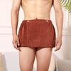 2 PCS 55 x 12 inch Men's Bath Towel Wearable Swimming Wrap Towel Short Pants Towel  Shower Spa