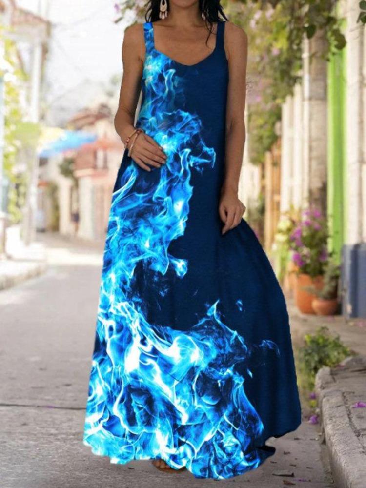 

Платье без бретелек с открытыми плечами в богемном стиле с 3D эффектом тай-дай 2025 S