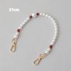 New Fashion Woman Bag Accessory Detachable White Beaded Chains Cute Acrylic Luxury Strap Women Elegant Bag Phone Handle Chain