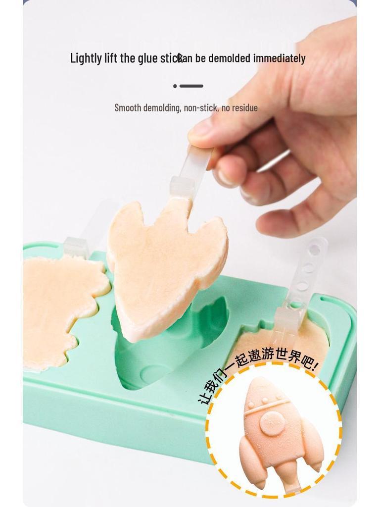 Silicone Cartoon Popsicle & Ice Cream Molds Set