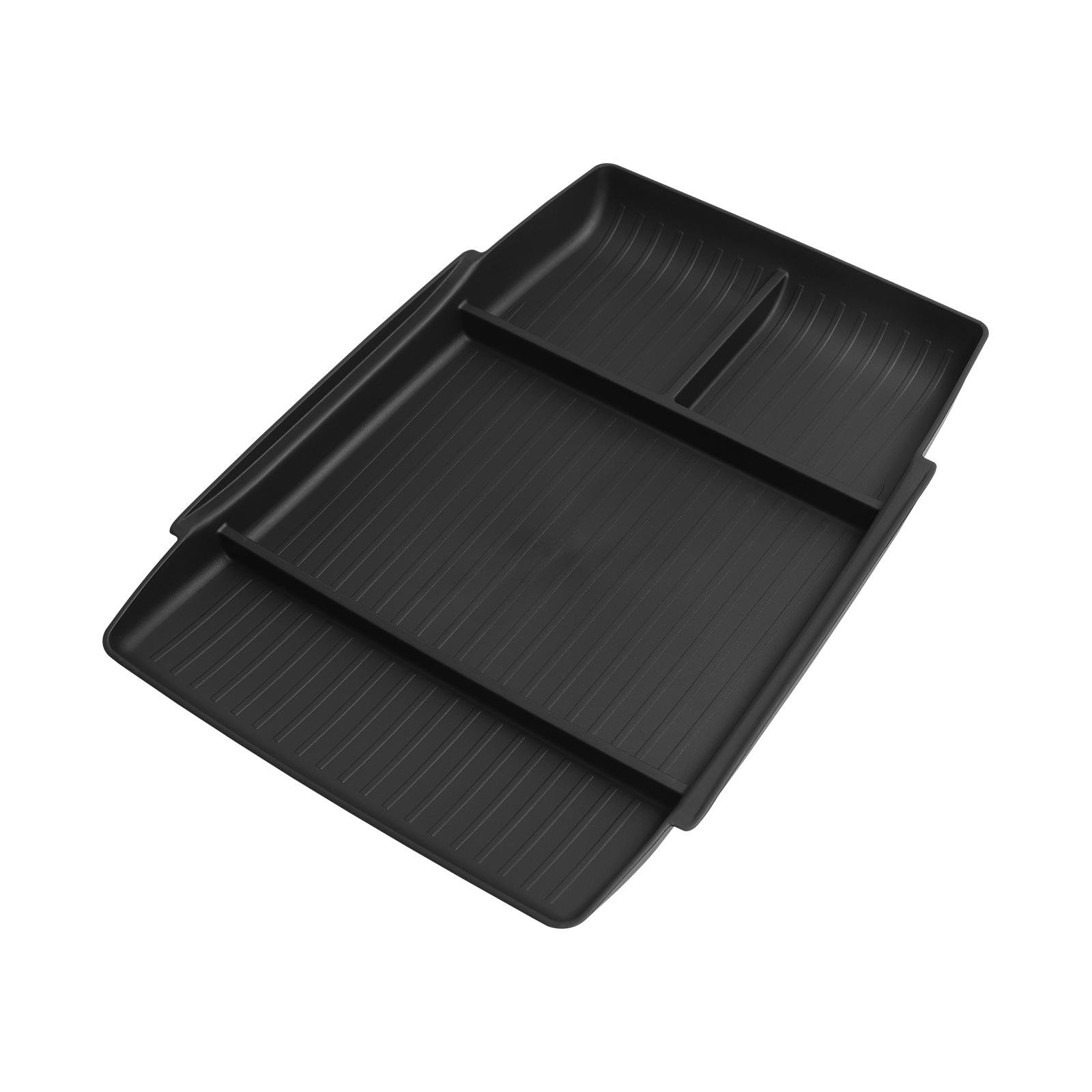 

for Xpeng P7+ 2025-2026 Center Control Lower Storage Box TPE Tray Organizer Tidying Car Interior Accessories Black
