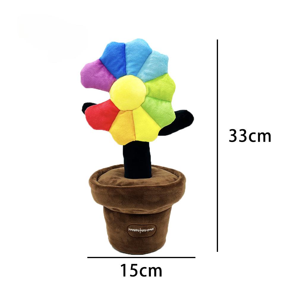 

Хит продаж Новая мода Корейская красочная ромашка Чирлидинговая палка Плюшечный цветочный горшок 33cm