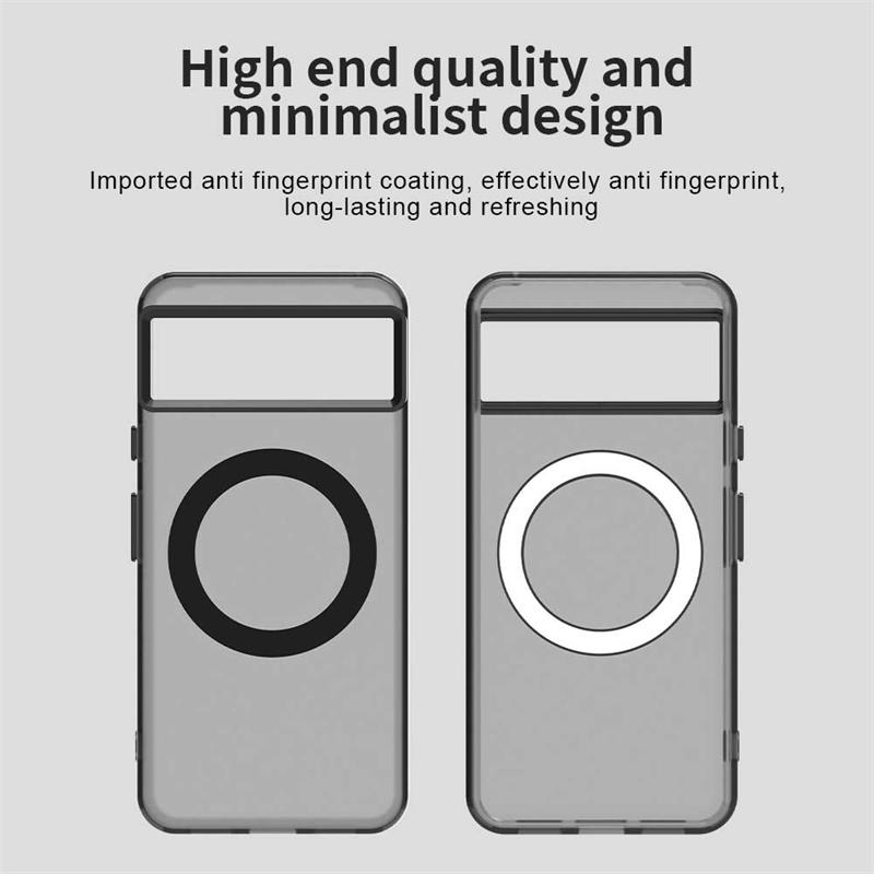 Per Google Pixel 8 Custodia Magsafe Ricarica Wireless Cover Google Pixel 8 Custodia Antiurto Opaca TPU Paraurti per Telefono Per Google Pixel 8