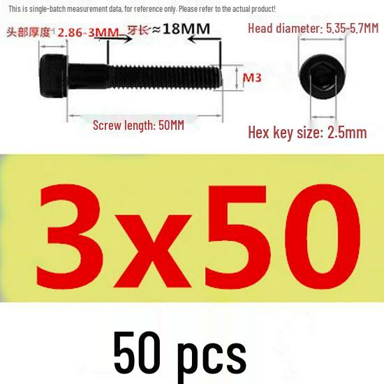 High-Strength Grade 12.9 Internal Hex Head Screws M1.4-M20