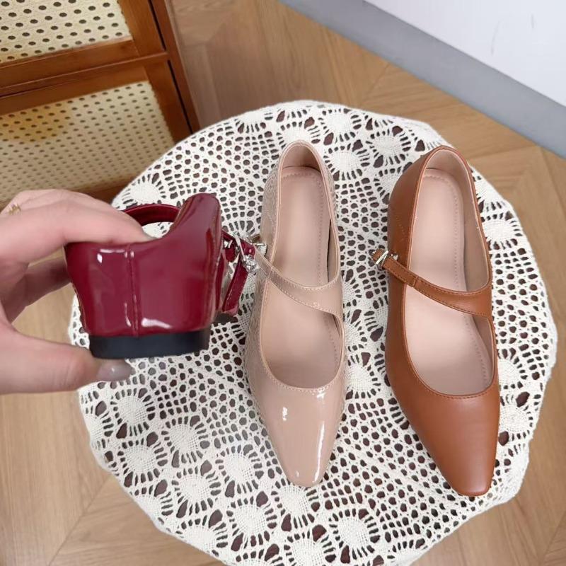 Small Man Inner Height Increase Mary Jane Shoes Women's Summer New Small Leather Shoes Versatile and Beautiful Fashion Shoes