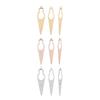 9pcs Dreadlocks Interlocking Tool Alloy Dreadlocks Sisterlocks Tightening Accessories Styling Tool