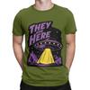 They Are Here UFO Novelty 100 Cotton TShirt UFO Tees Tops For Unisex