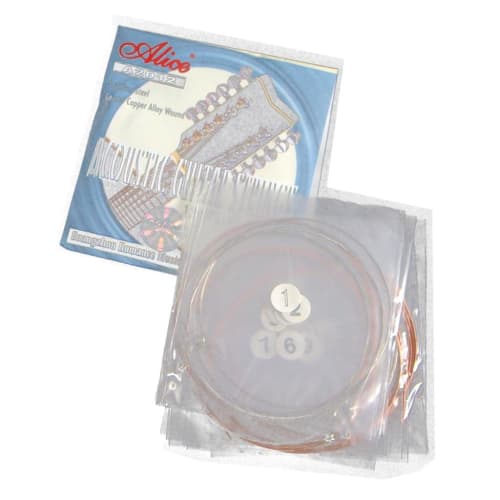 

Copper-wound 12-string acoustic guitar string set