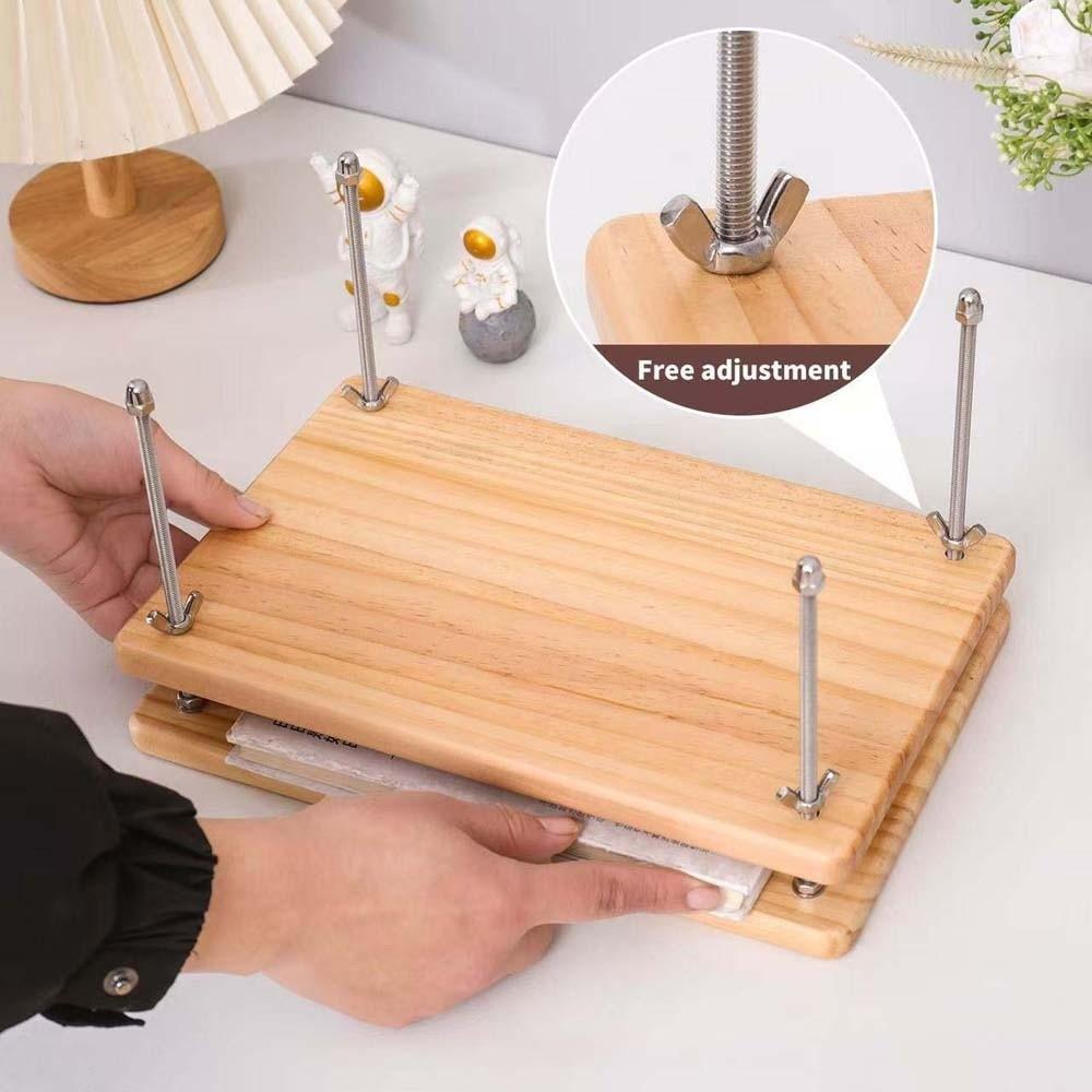 Pad Receipt Wood Book Press for Notepad Tracing Book Press Binding Machine Student