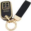 360 Degree Soft TPU Protector Key Fob Cover Case Compatible with 2017 2018    Honda Civic Accord Pilot CR-V Passport Ight EX EX-L Touring 5 Button