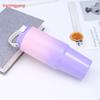 30oz Gradient Color Insulated Tumbler, 304 Stainless Steel Vacuum Cup, Portable Travel Mug with Handle