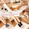 Winter Coral Fleece Socks Mid Calf Cute Cat Paw Design Thickened Warm Sleep Socks for Women Girls Indoor Cold Weather Wear