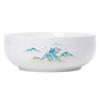 Suet jade high-grade tea washing pen washing water basin washing tea cup bowl white porcelain household large Chinese tea washing set basin