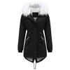 Women Winter Parka Coat Mid Length Puffer Jacket Quilted Fleece Lined Water Repellent Windproof Outdoor Daily Overcoat Plus Size S 4XL New