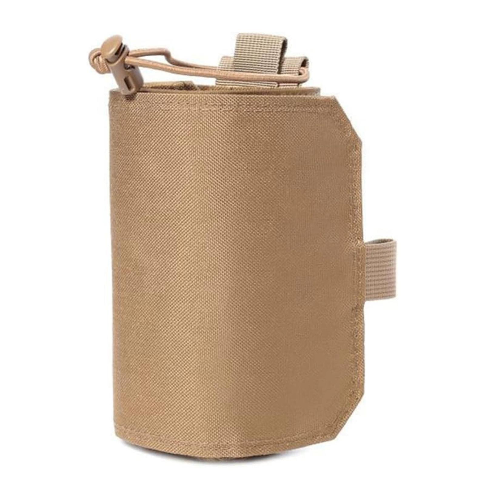 

Adjustable MOLLE Water Bottle Holster – EDC Waist Pack for Camping, Hiking, Hunting, and Travel, Outdoor Kettle and Canteen Bag One Size