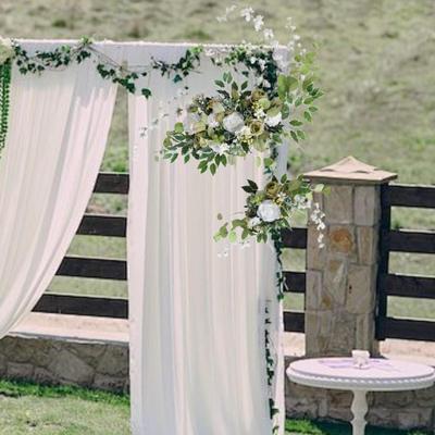 2pcs Wedding Arch Flower Farmhouse Artificial Decoration for Wall Chair Party