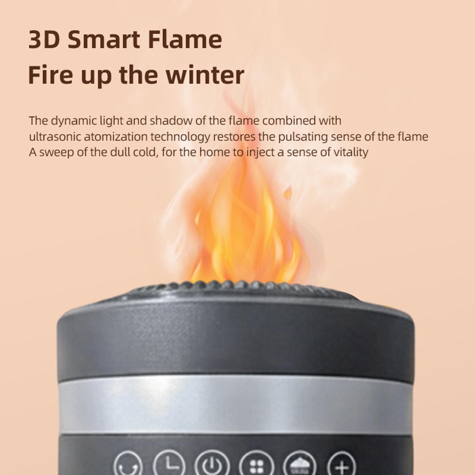 

Household Fan Warmer with Humidifier Low Noise Flame Heater Overheating Protection Electric Fan Heater for Home Office China Mainland