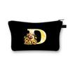 Letter printing primary school students stationery zipper pencil bag change bag multi-functional cosmetic bag storage bag