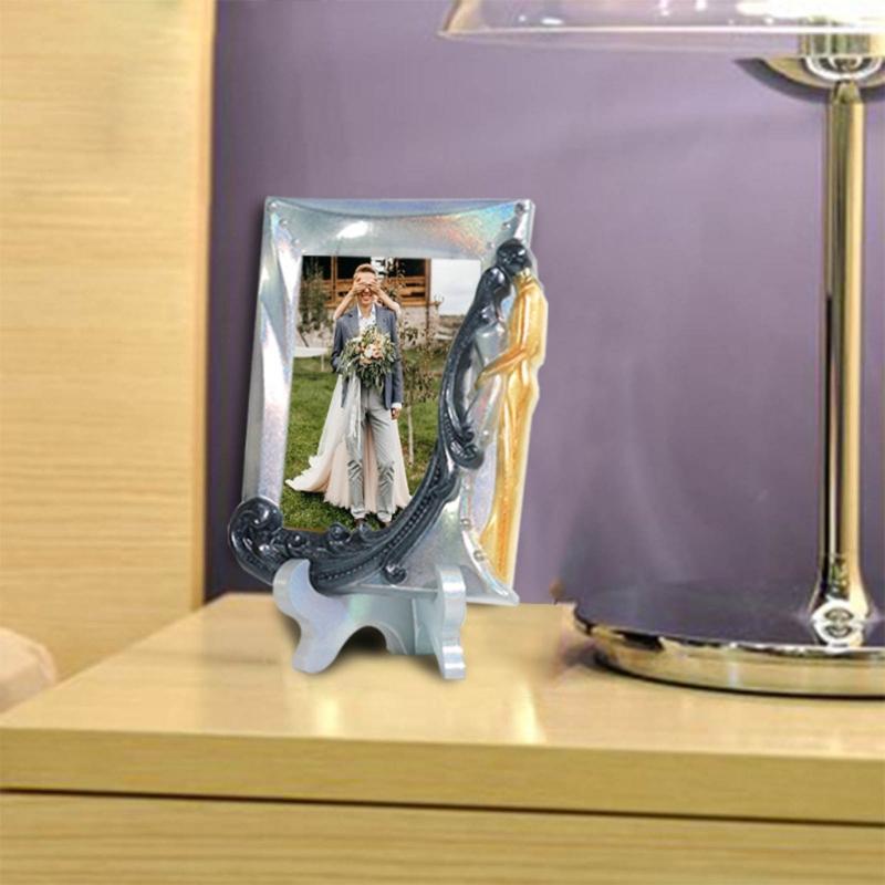 Photo Frame Mold Silicone Plate Holder Mold for Epoxy Casting Home Decoration Pictures Frame Artworks Display Holder