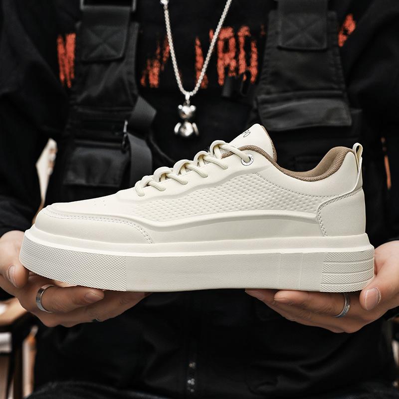 Four Seasons Comfortable New Casual Board Shoes Thick-soled Heightening Sports Non-slip Xiaobai