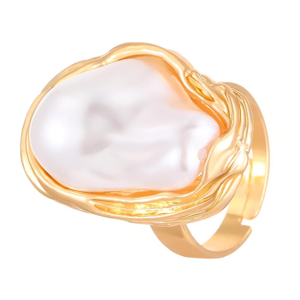 Baroque Pearl Jewelry Set: Necklace, Earrings, Ring, Bracelet, Choker for Women