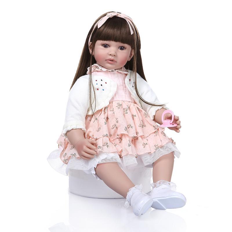 NPK Reborn Toddler Princess Doll with Dress - Ideal Girls Companion Toy 60 cm
