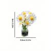 1pc Car Ornament Mini Vase Flower Interior Decoration Center Console Decoration