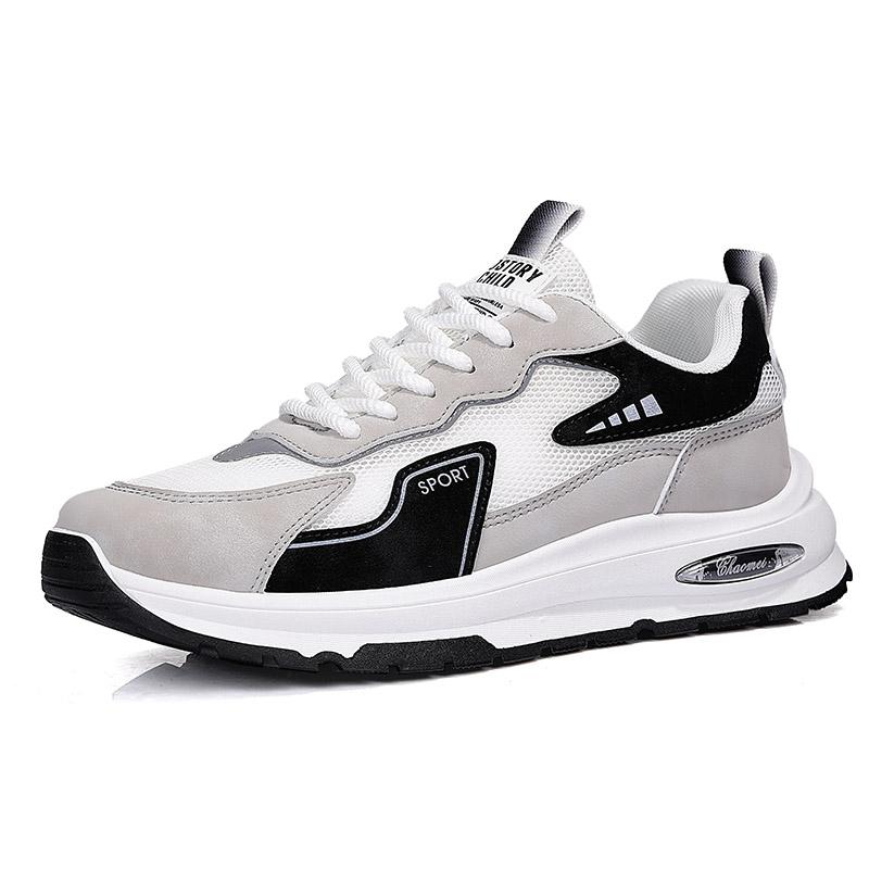 

Running Shoes Men Thick-soled Breathable Anti-slip Mesh Casual Shoes Men Outdoor Soft Lightweight Lace-up Sports Shoes Men 39