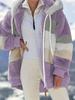 Women's Autumn/Winter Bestseller: Multi-color Plush Hooded Jacket
