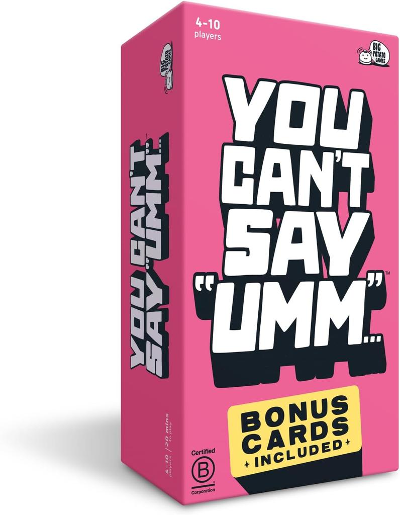 You Can't Say UMM Game Family Word Party Board Games