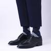 Men's European and American Striped Business Socks - Autumn New Mid-Calf, Plus Size, Versatile.