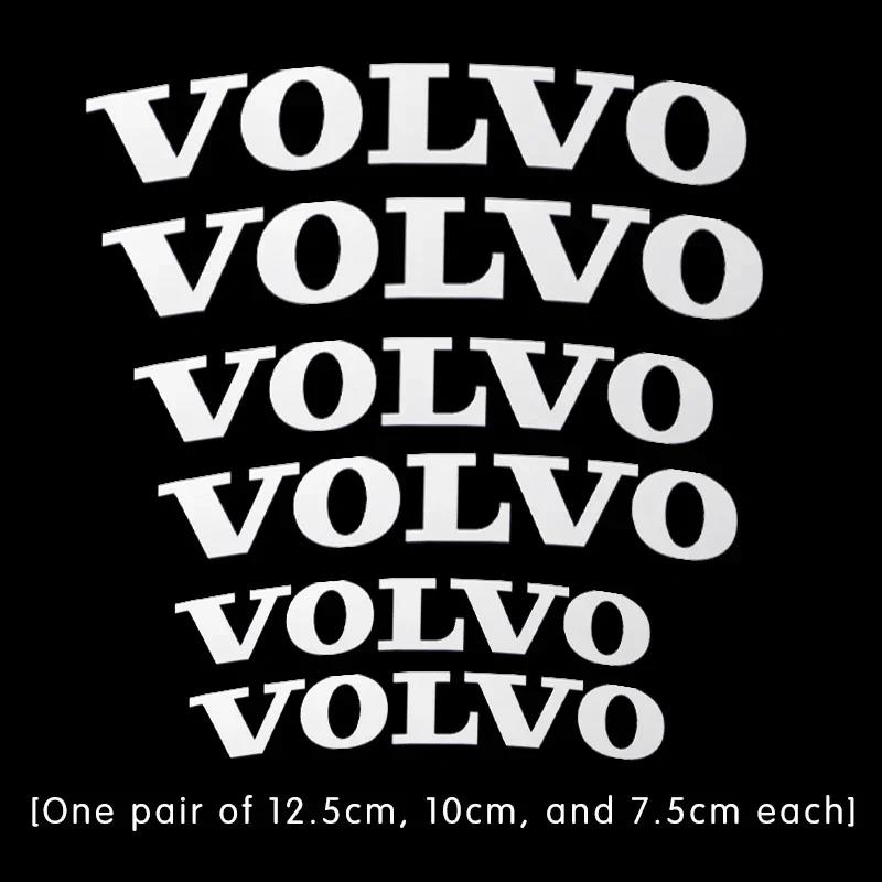 fhsxa1 6Pcs High Temp Resistant Car Brake Caliper Stickers For Volvo XC60 XC90 S60 S90, Waterproof Vinyl Decal Auto Tuning Accessories