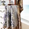1PC Retro Printed 70-80% Blackout European Style Comfortable Curtains for Bedroom Balcony Window Drapes for Living Room LOZUJOJU