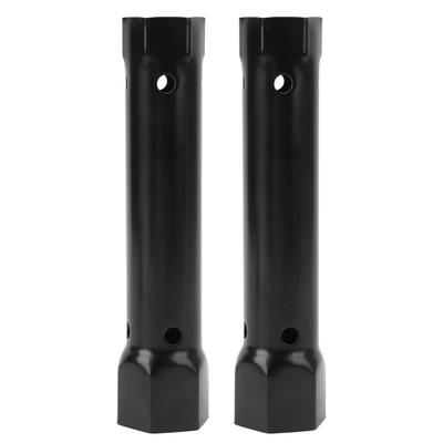 2 llaves de tubo para grifo de 34 mm y 40 mm, de acero al carbono, para instalación y reparación de grifos.