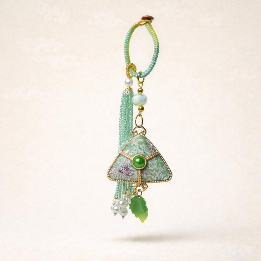 with Tassel Zongzi Door Hanging Triangular Zongzi Doll Pendant  Backpack Decoration зелёный