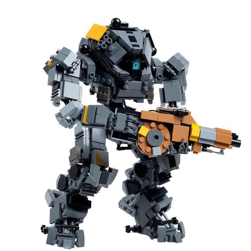 M Building Block Compatible Lego, Ionic Titan, Creative Children'S Building Block Monster Toy, Build Model Ornament