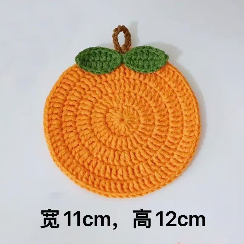 Finished product new cute wind ins small flower coaster placemat thermal insulation mat handmade wool crochet