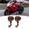 1 Pair Motorcycle LED Turn Signal Light Dual Color Indicator Blinker 12V   for Motorbike