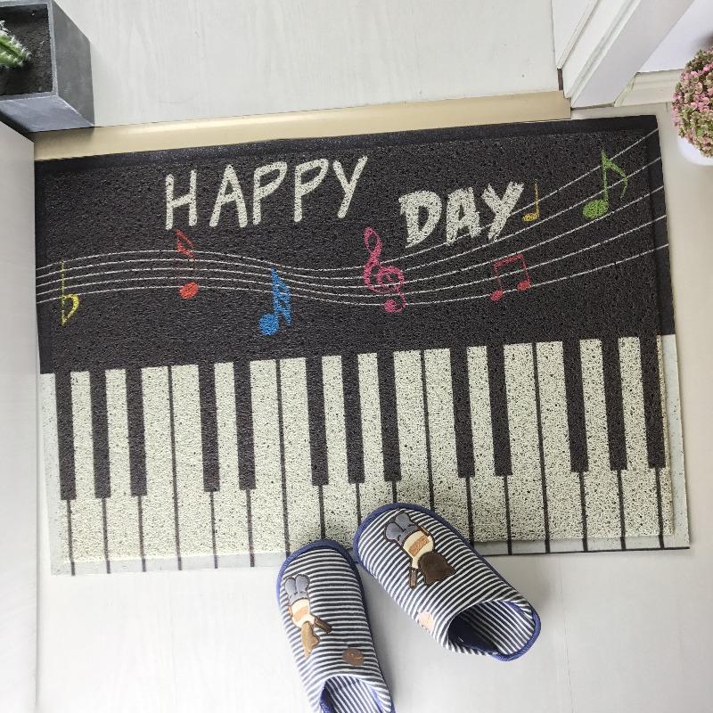 Entrance door carpet entry door floor mat silk ring foot mat