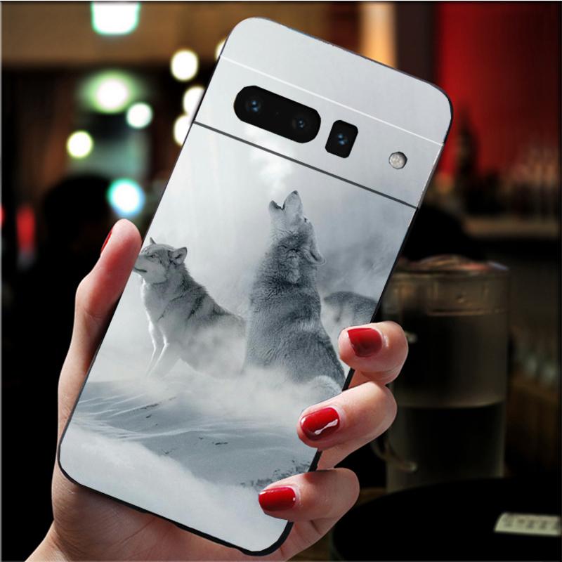 Handyhülle für Google Pixel 7 Pro 7 6A 6 Pro 5A 4A 3A Pixel 4 XL Pixel 5 6 4 3 XL 3A XL 2 XL Classic Cool Wolf Case Funda
