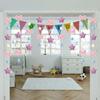 Cute Plush Pink Bow Door Curtain Kawaii Cutecore Room Decor 33" L X 35" W Fluffy Bowknot Purple Star Pentacle Garland Curtain for Women Bedroom Door