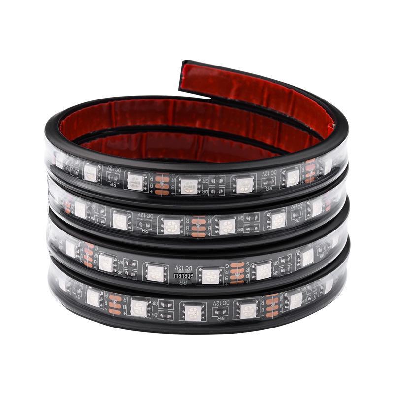 Car Chassis Decorative Sound-Activated Seven-Color Atmosphere Light with Remote and Mobile App Control