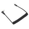 2.5mm to Male Flash PC Sync Cable Cord with Screw Lock Extended Coiled Wire