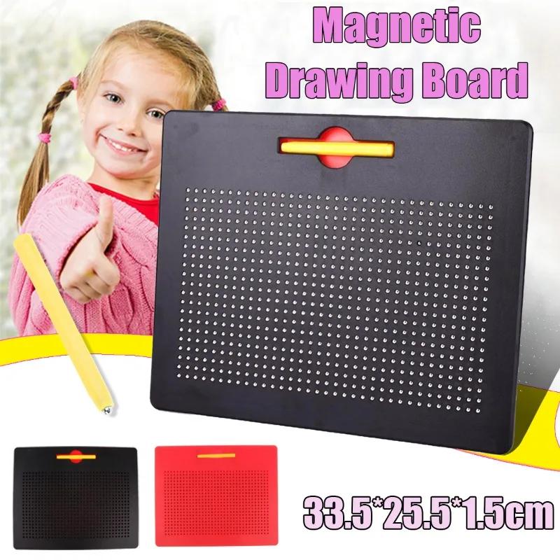 Magnetic Ball Drawing Board Kids Learning Drawing Sketch Pad Children's Graffiti Magnetic Drawing Board Kids Educational Toy