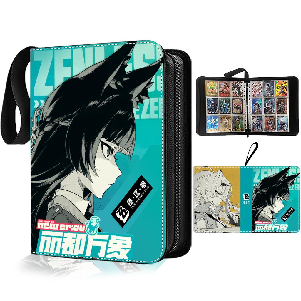 Zenless Zone Zero Trading Card Binder Portable Zipper Album For Photos Trading Cards Anime Gift For Adult Anime Fans