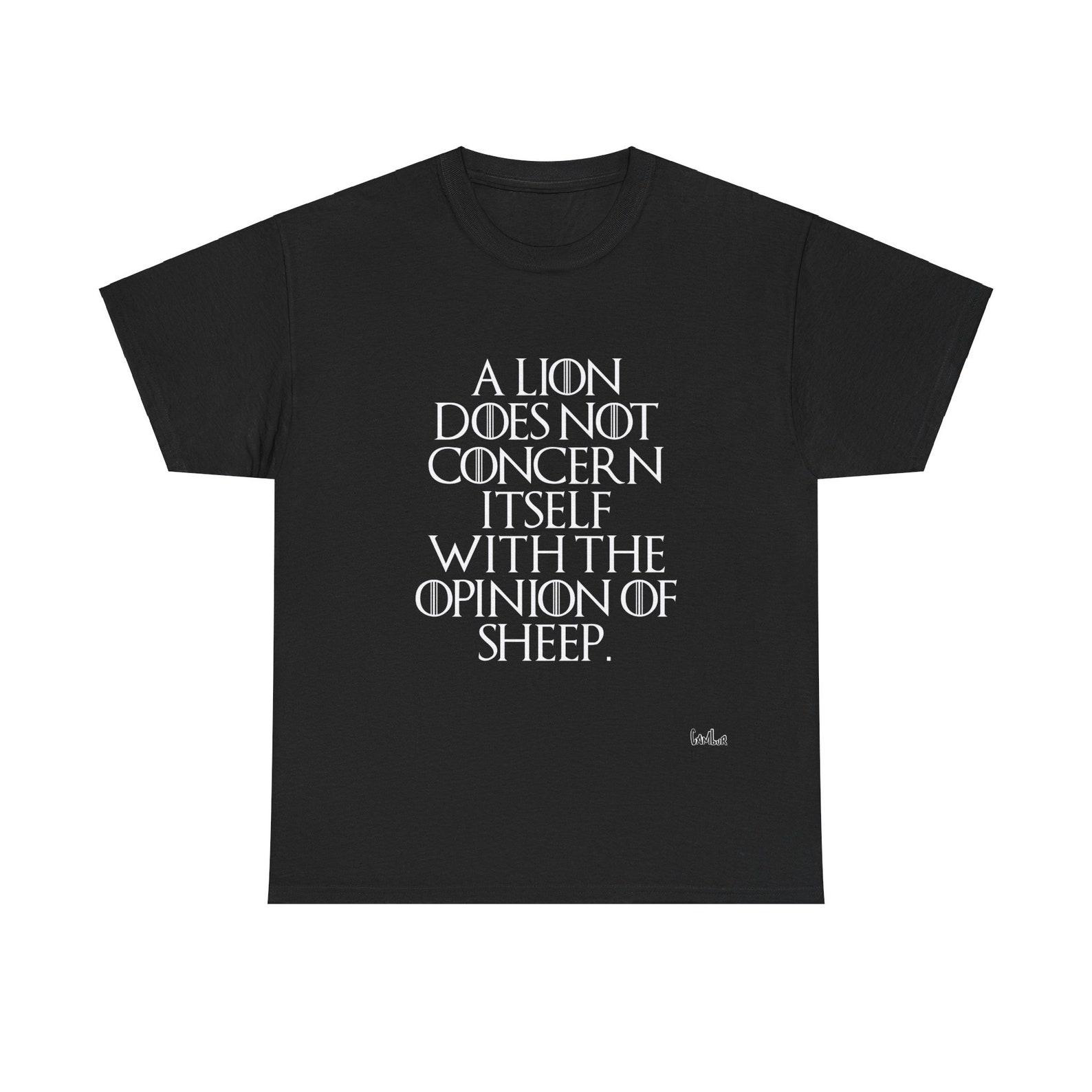 A lion does not concern Got Unisex Heavy Cotton Tee S