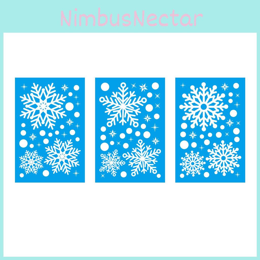 Julsnöflinga Statiska Klistermärken Fönsterdekaler PVC-material för Högtidsdekoration och Säsongsbetonad Fönsterkonst