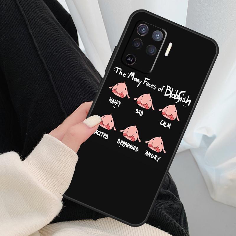 Blobfish Phone Case For OPPO A5 A9 2020 A31 A53 A53S A1K A15 A16 A52 A72 A83 A91 A93 A54 A74 A94