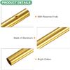 16-Pack Wind Chime Tubes, 4 Sizes Aluminum Metal Wind Bell Empty Tubes for Outside/Adults Arts and Crafts/DIY [Gold]